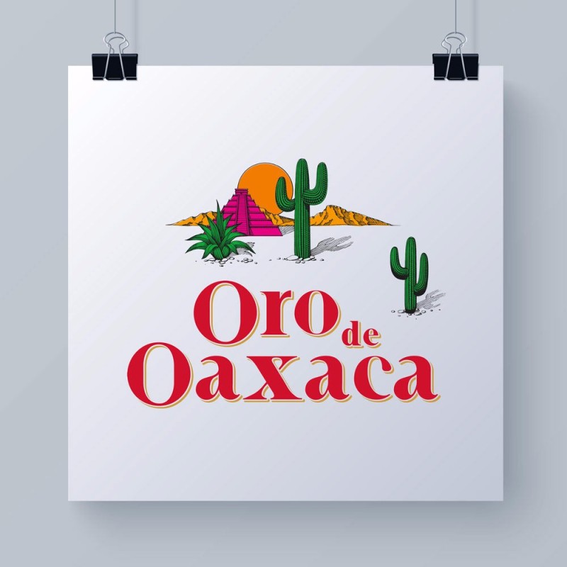Mezcal ORO DE OAXACA酒瓶包装