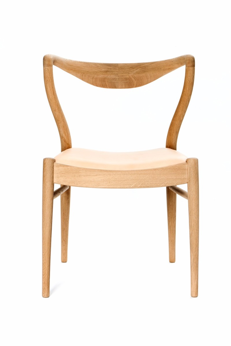 橡木皮革椅子