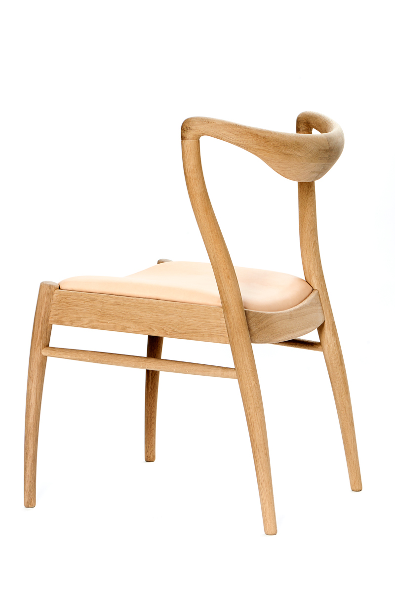 橡木皮革椅子