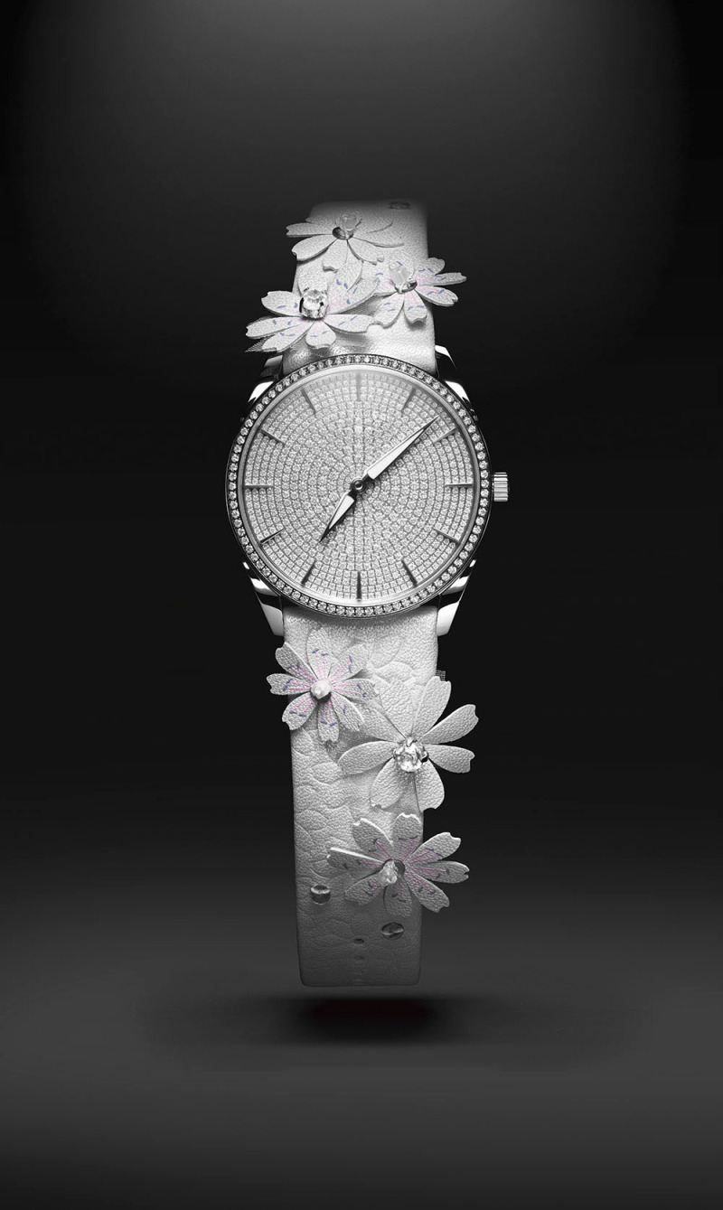 帕玛强尼高级花卉表带腕表