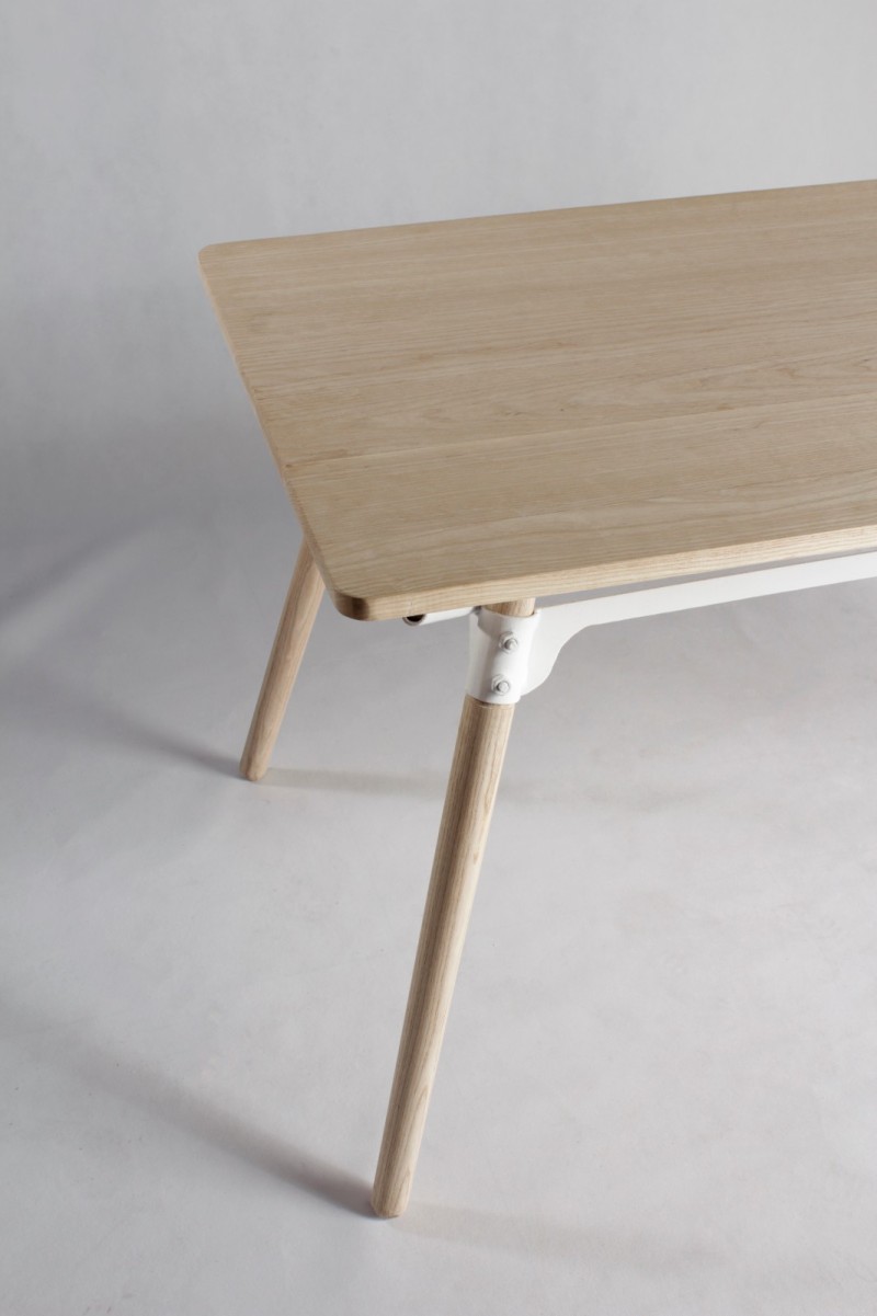 可拆装实木桌椅