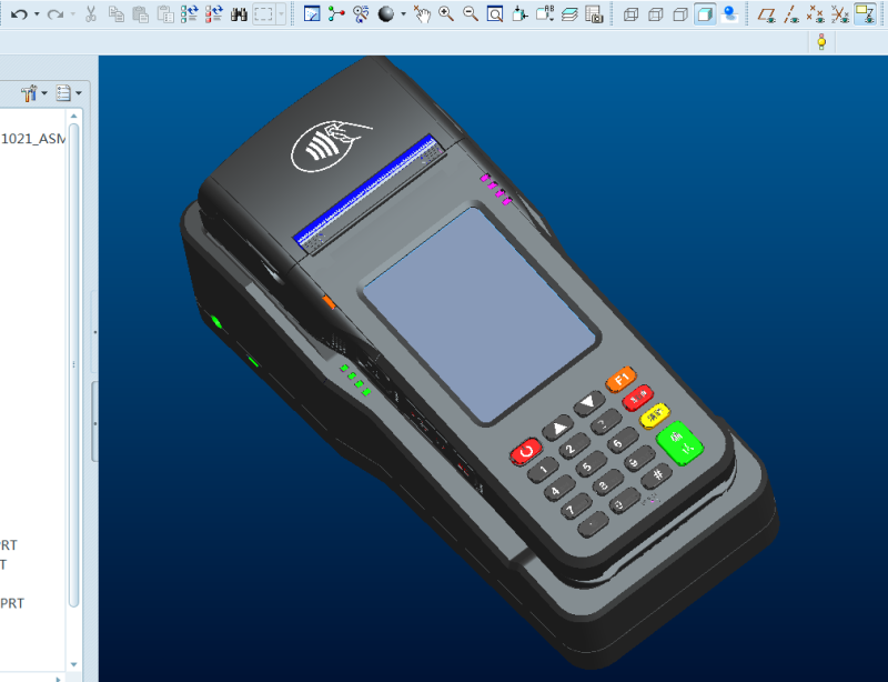 LINUX系统的手持刷卡消费终端机