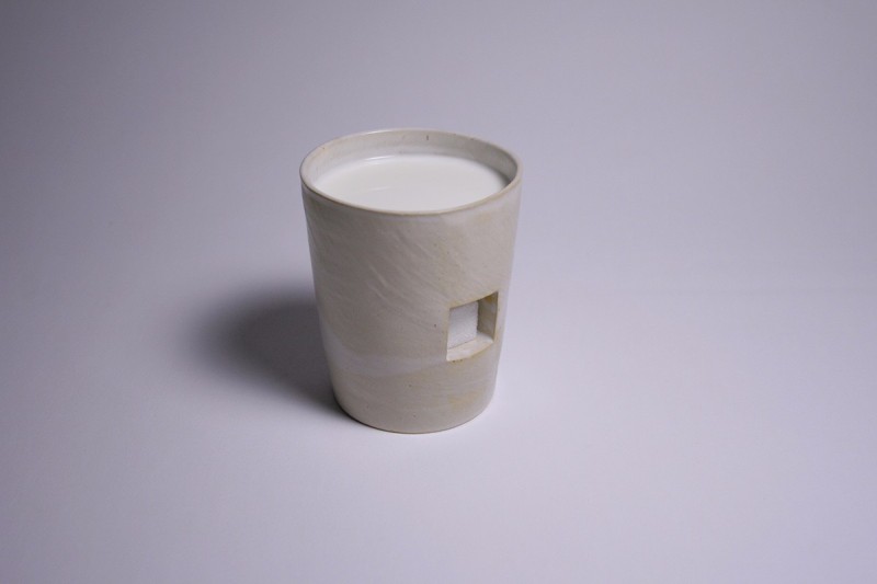 立方体洞口陶瓷杯