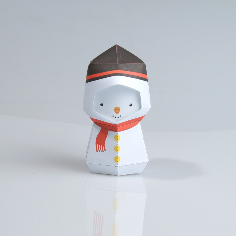 Boogiehood纸质玩具——雪人