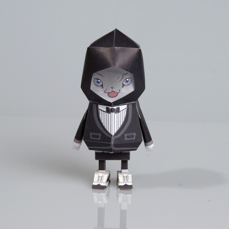 Boogiehood纸质玩具——西服猫