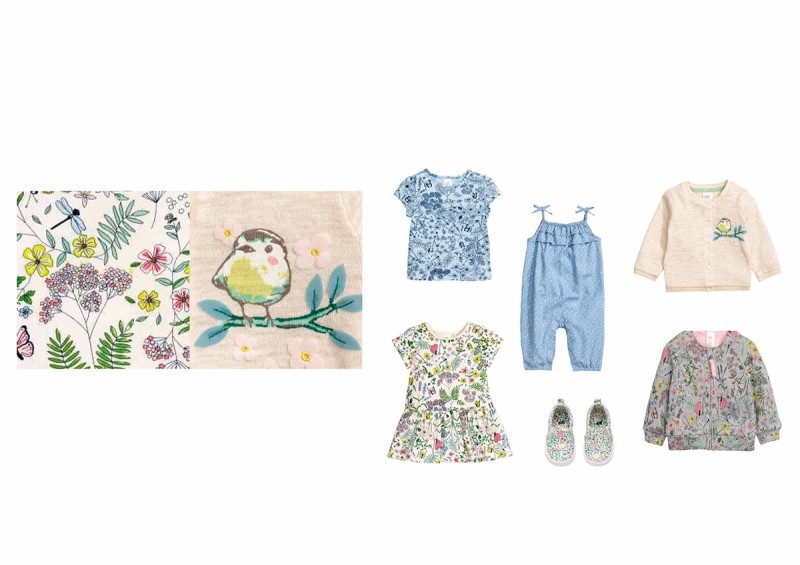 H&M女婴2016春夏季印花纺织设计