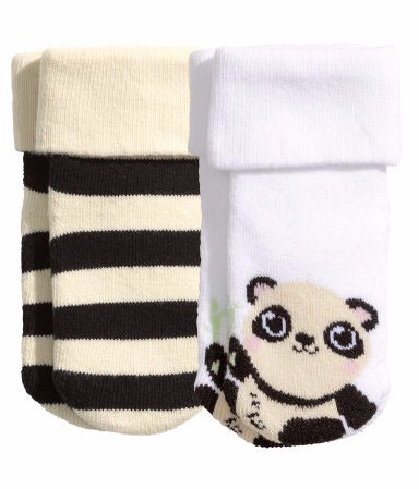 H&M新生儿套装印花设计-熊猫