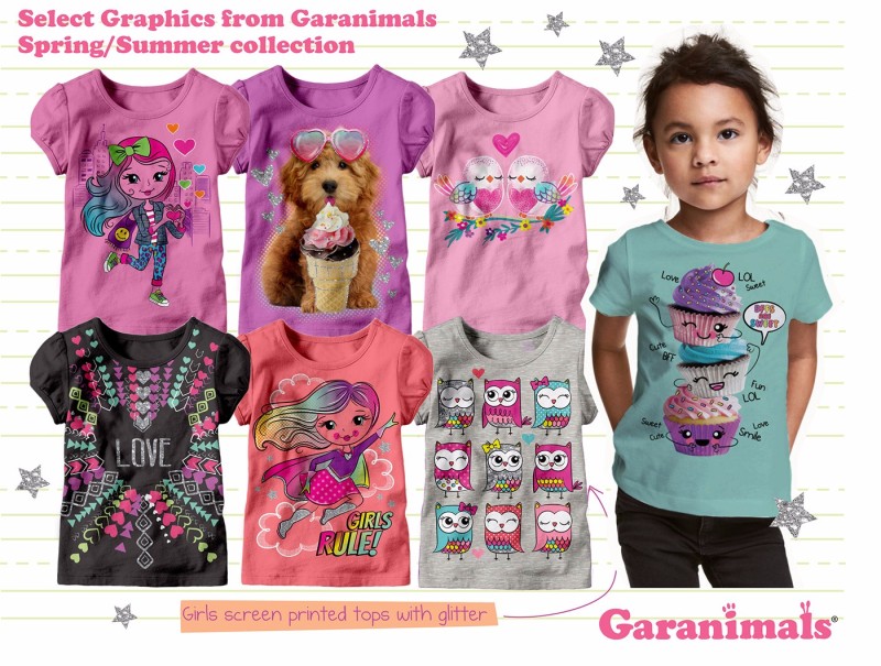 Garanimals女婴和幼童服装图案设计
