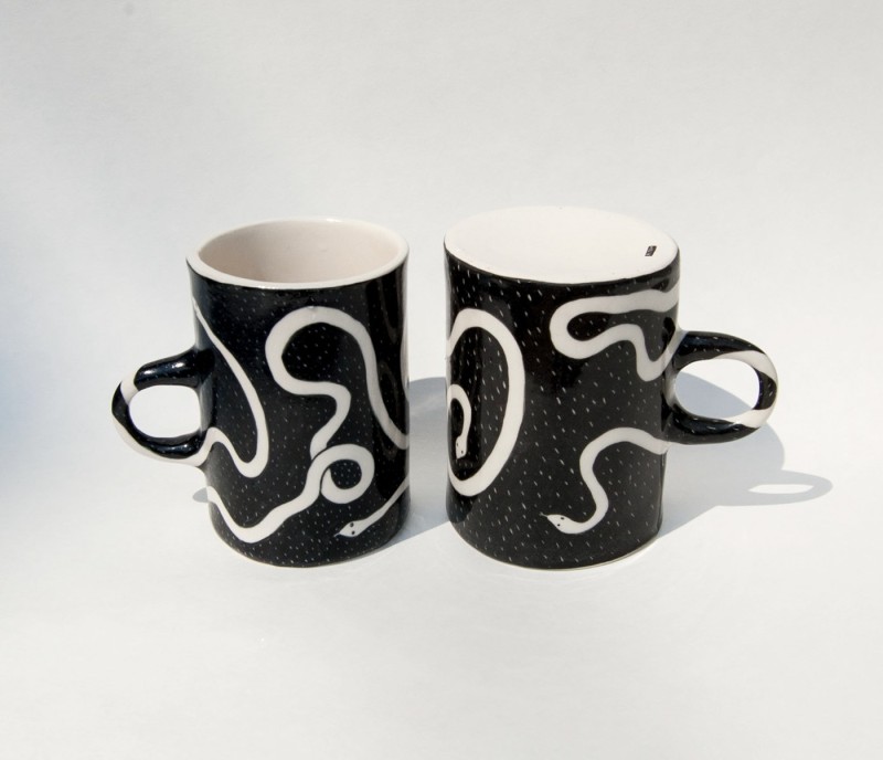 陶瓷马克杯-蛇图案
