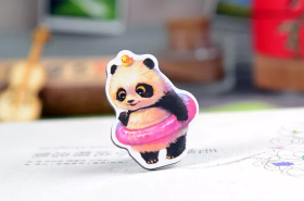 熊猫卡通冰箱贴贴纸