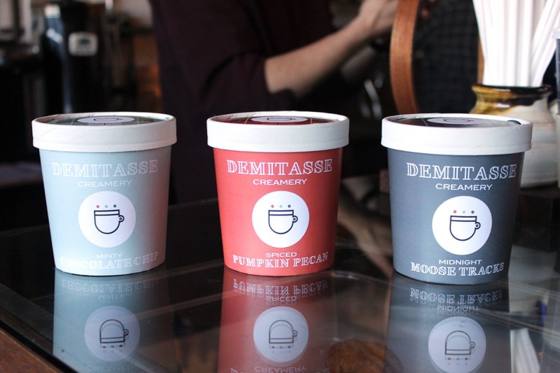 Demitasse Creamery咖啡和冰淇淋包装设计
