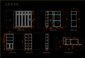 衣柜阳台柜整装CAD