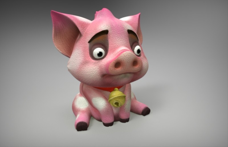 可爱小猪动物树脂工艺品玩偶摆件