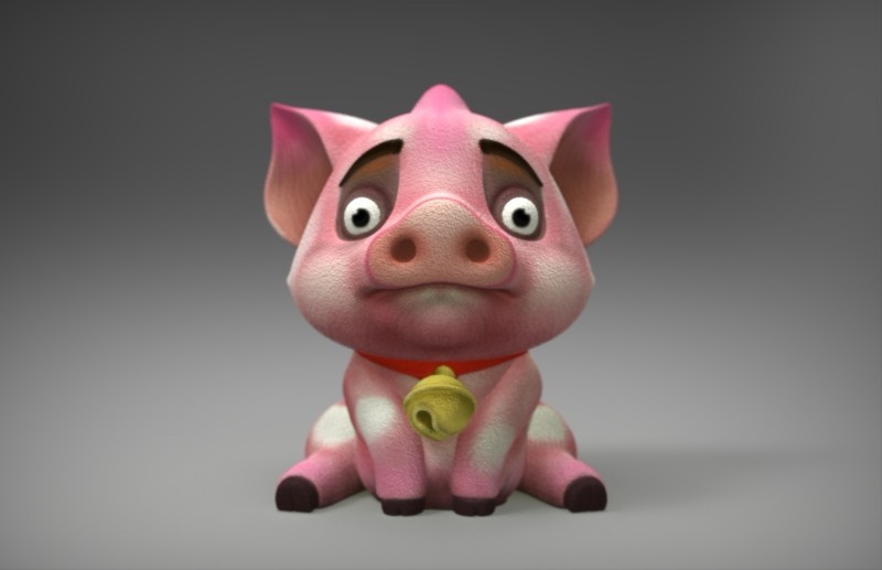 可爱小猪动物树脂工艺品玩偶摆件