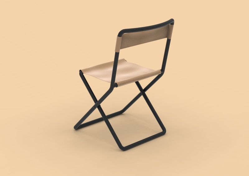 简约金属折椅