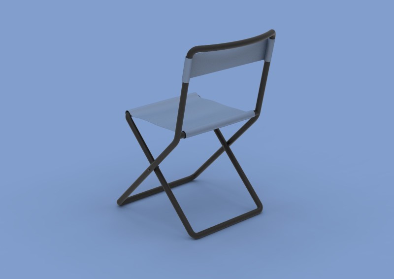 简约金属折椅