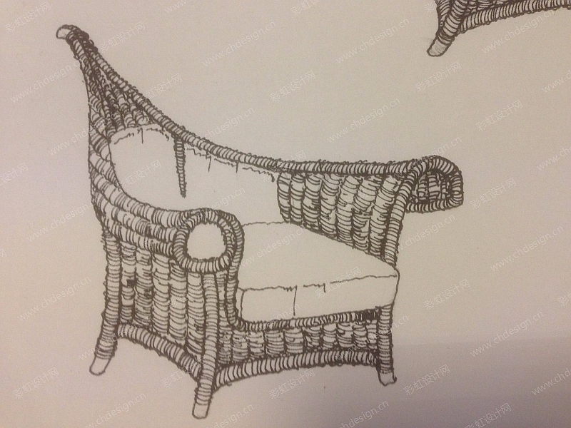 藤编家具桌椅系列设计