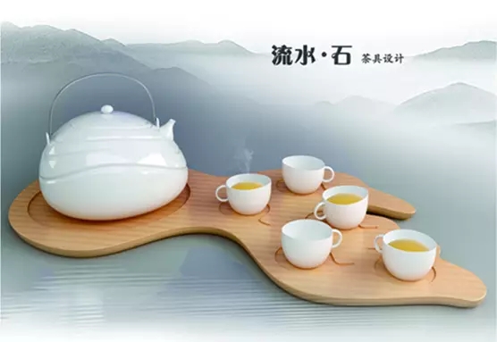 白瓷茶具设计