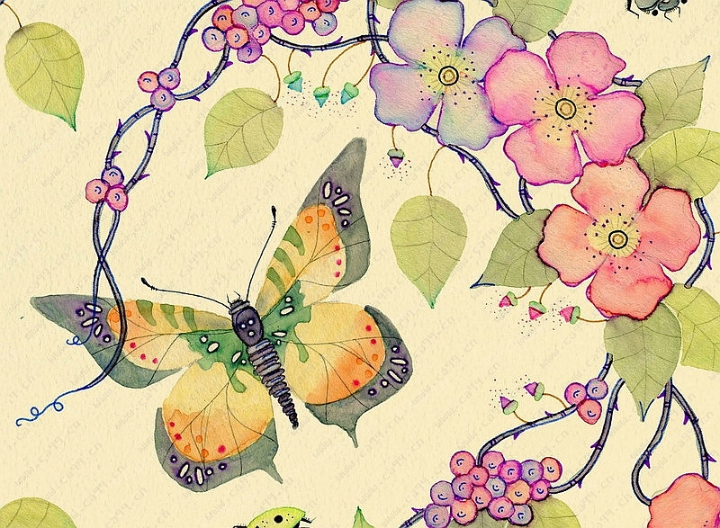 手绘蝴蝶_蝴蝶儿童画_蝴蝶简笔画图片大全-圈子花园图片