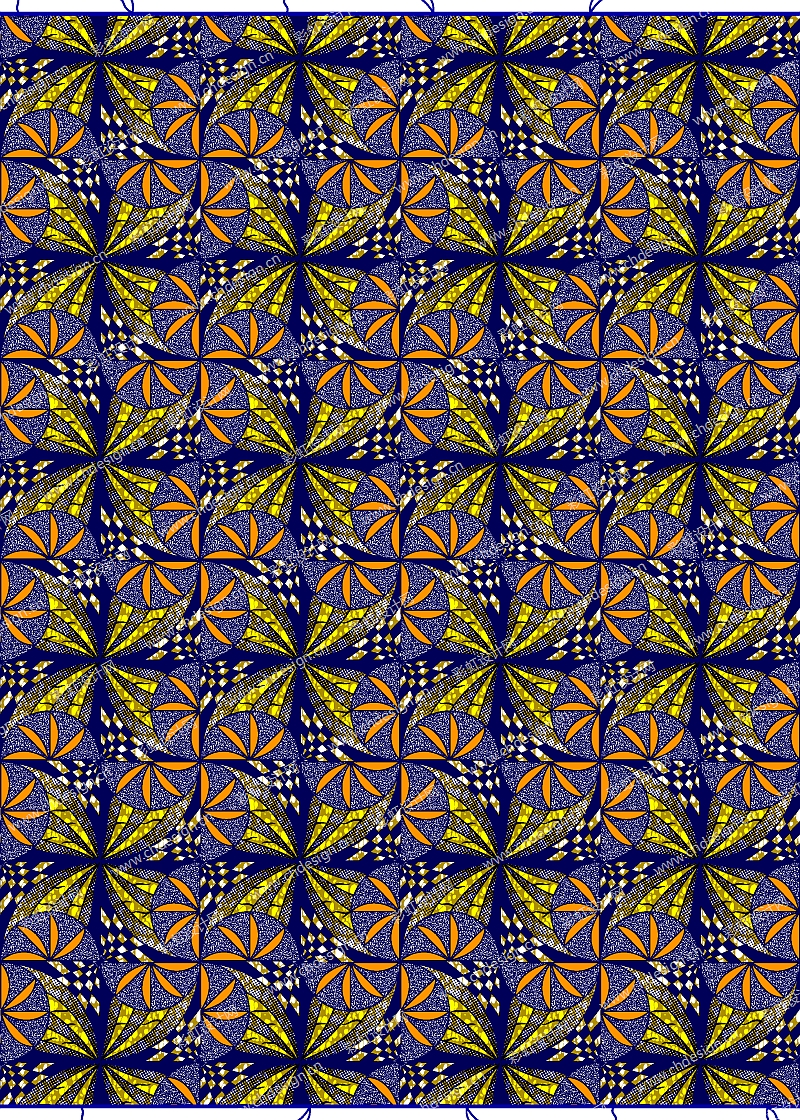 非洲蜡布花型图案设计
