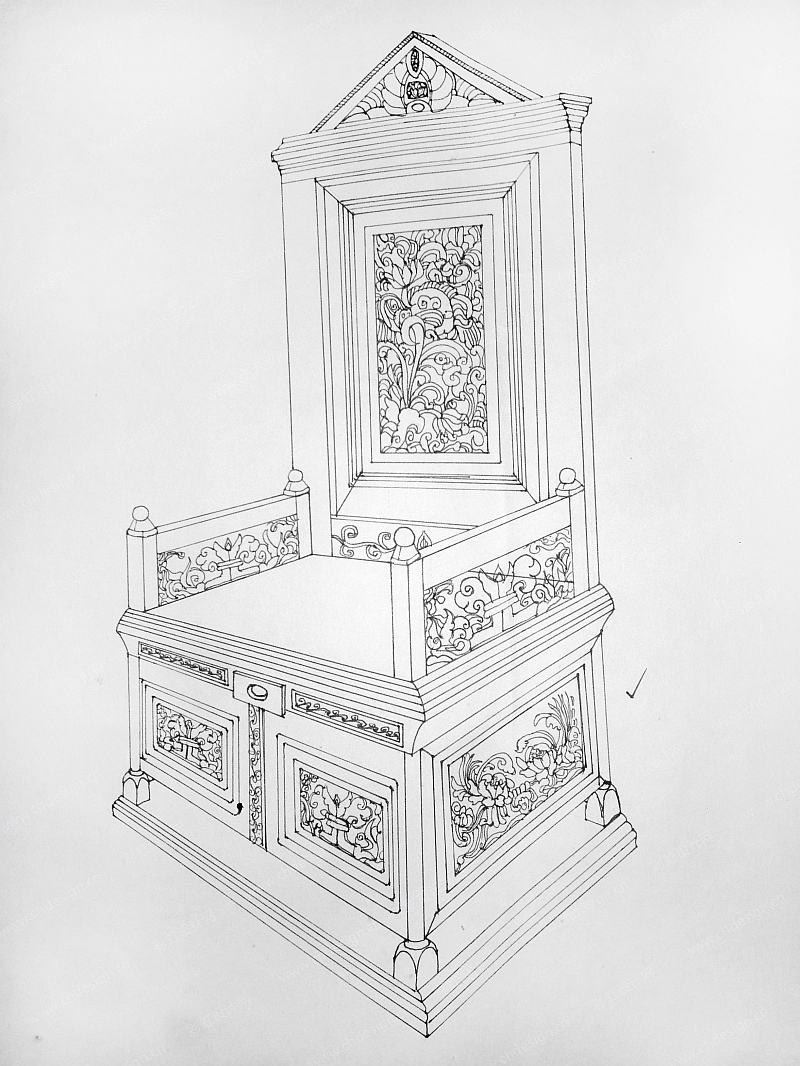 古典木制家具太师椅
