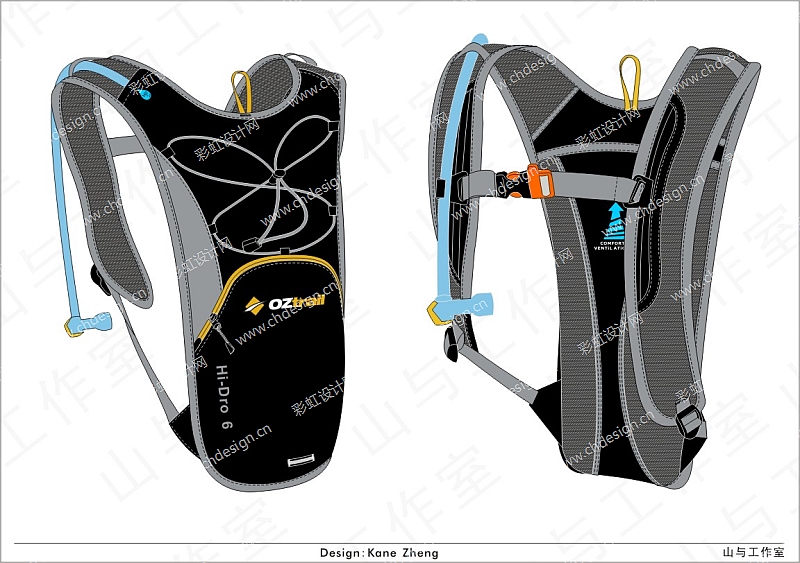 水袋背包-设计案例_彩虹设计网