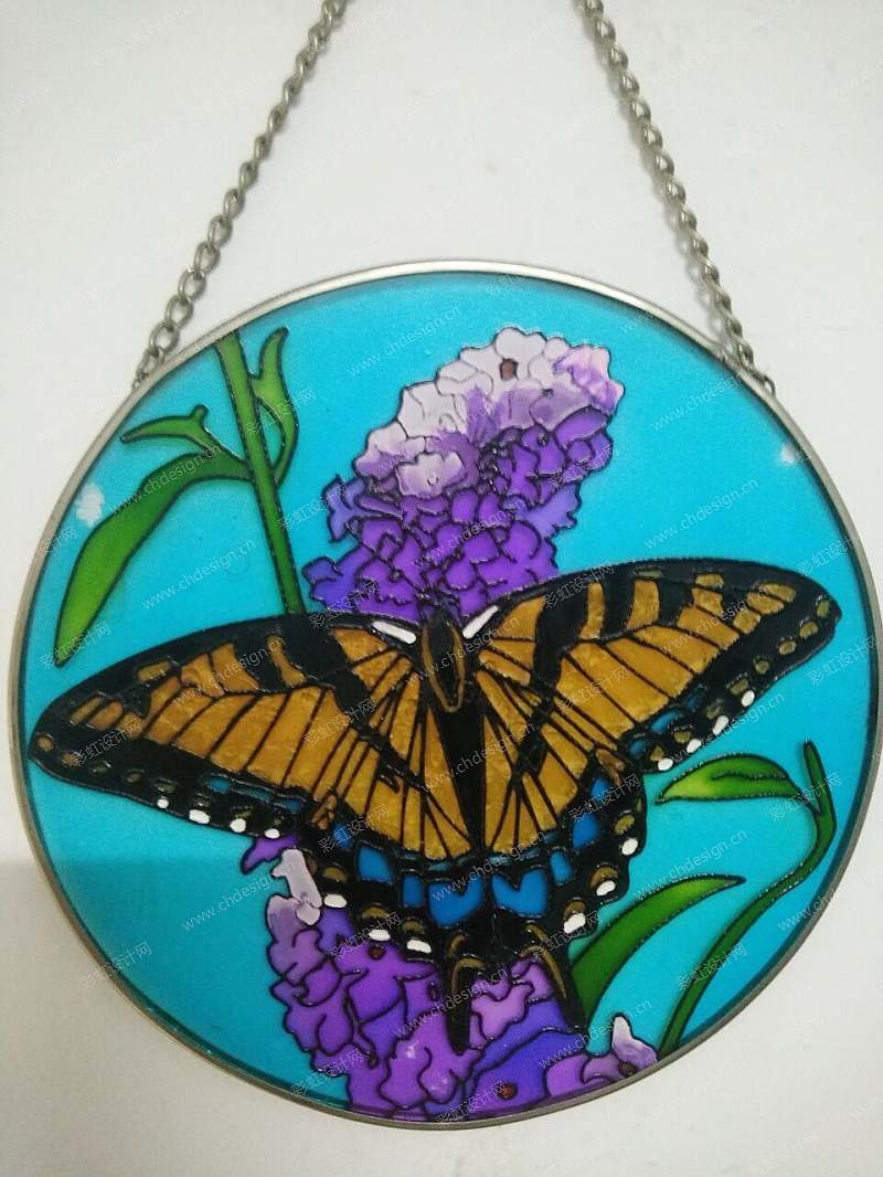 花园昆虫热熔玻璃