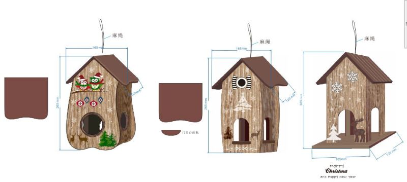 木制鸟屋-设计案例_彩虹设计网