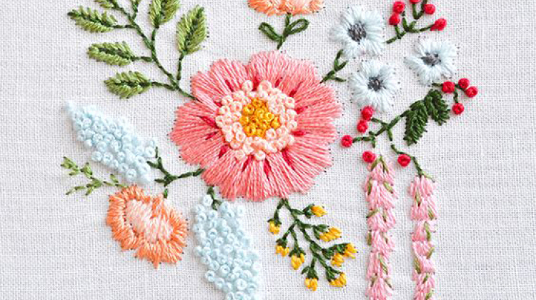 花卉刺绣